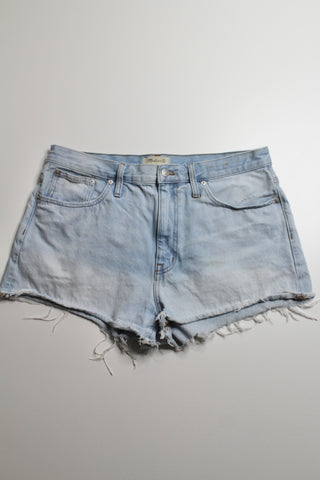 Madewell cut off relaxed denim jean shorts, size 31