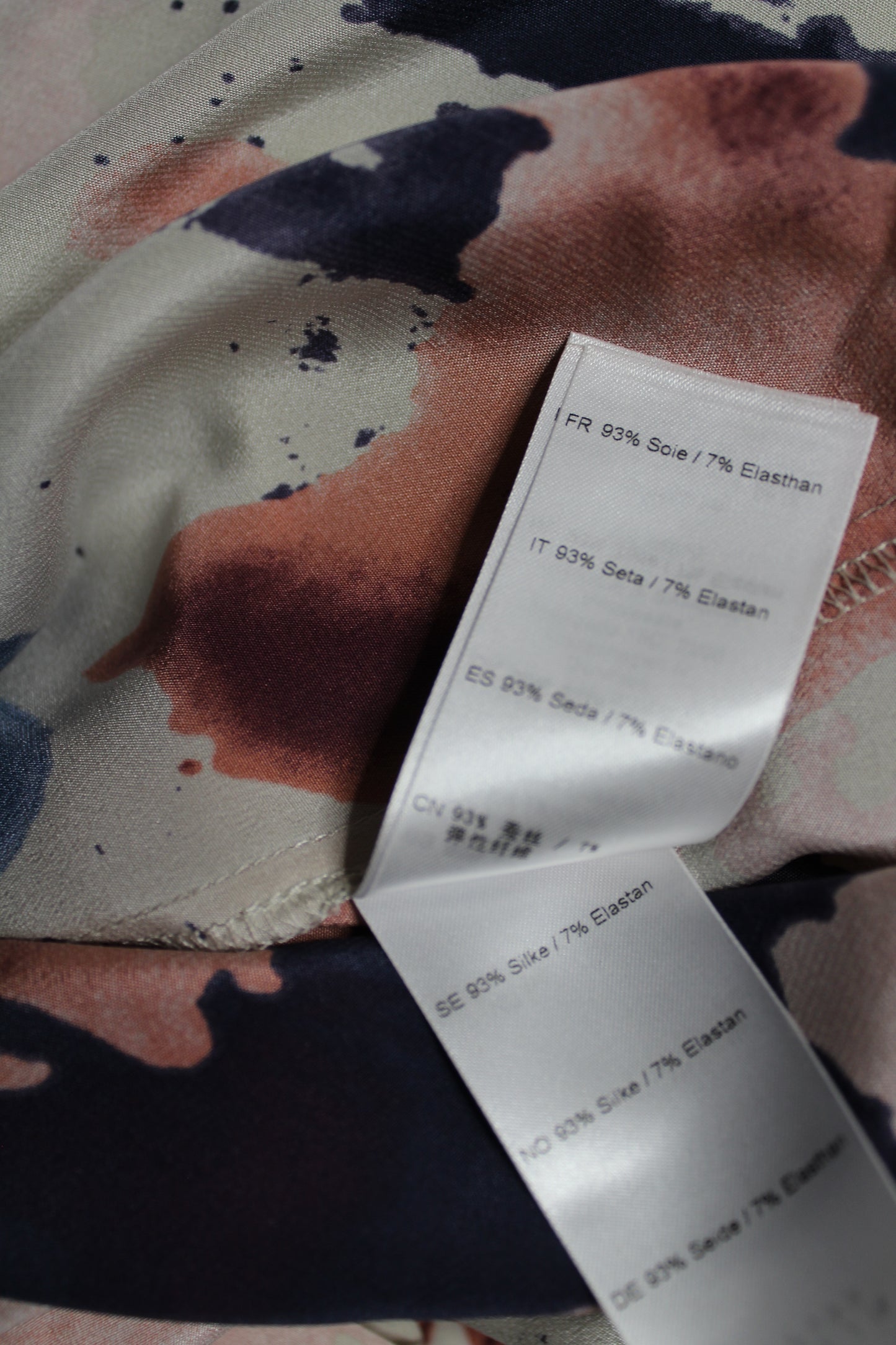Samsøe Samsøe watercolor print silk dress, size large