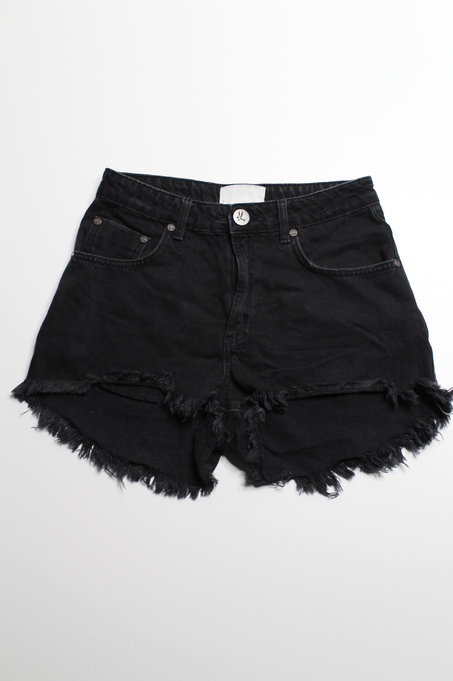 One Teaspoon black cut off shirts, size 28