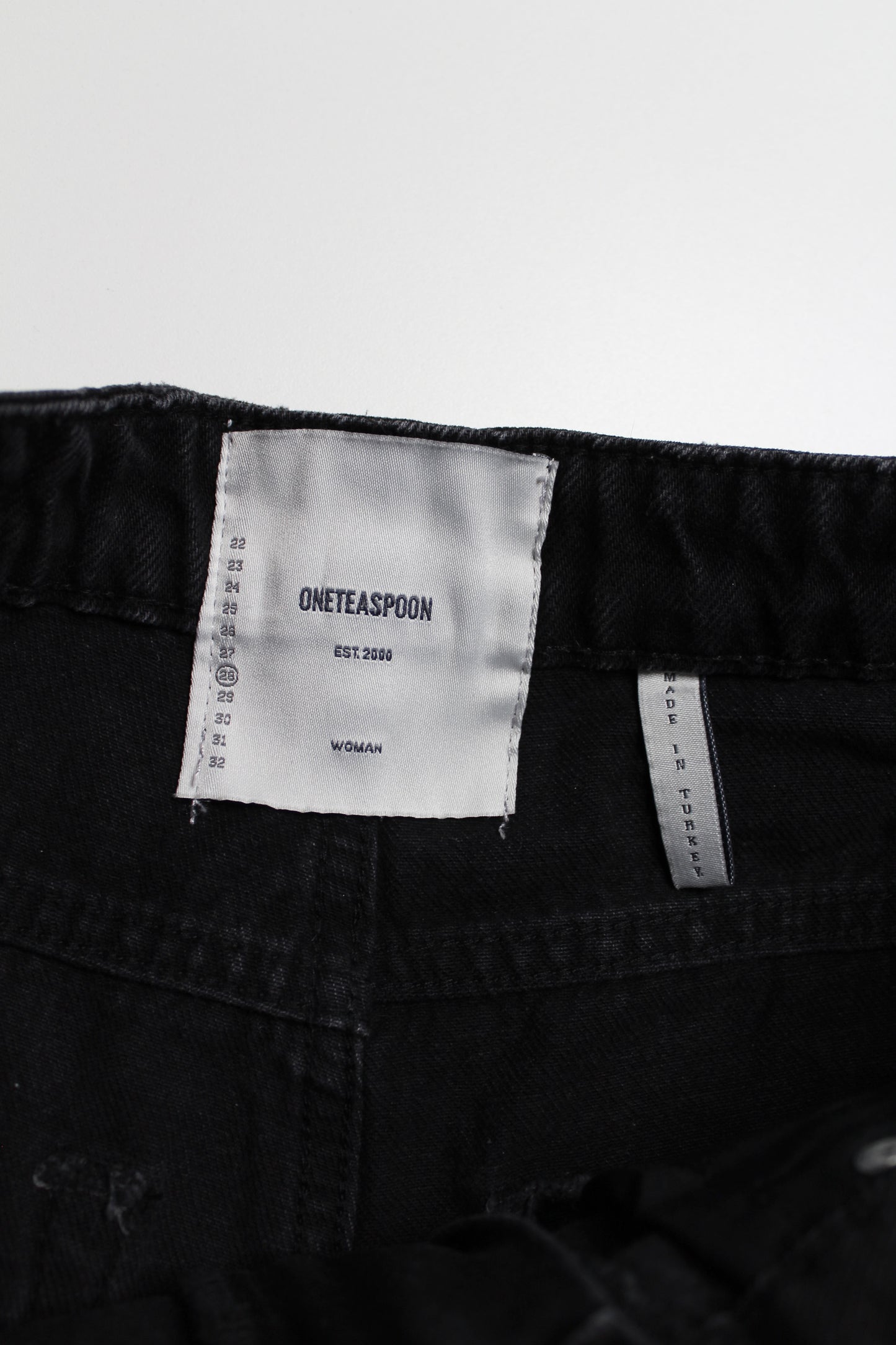 One Teaspoon black cut off shirts, size 28