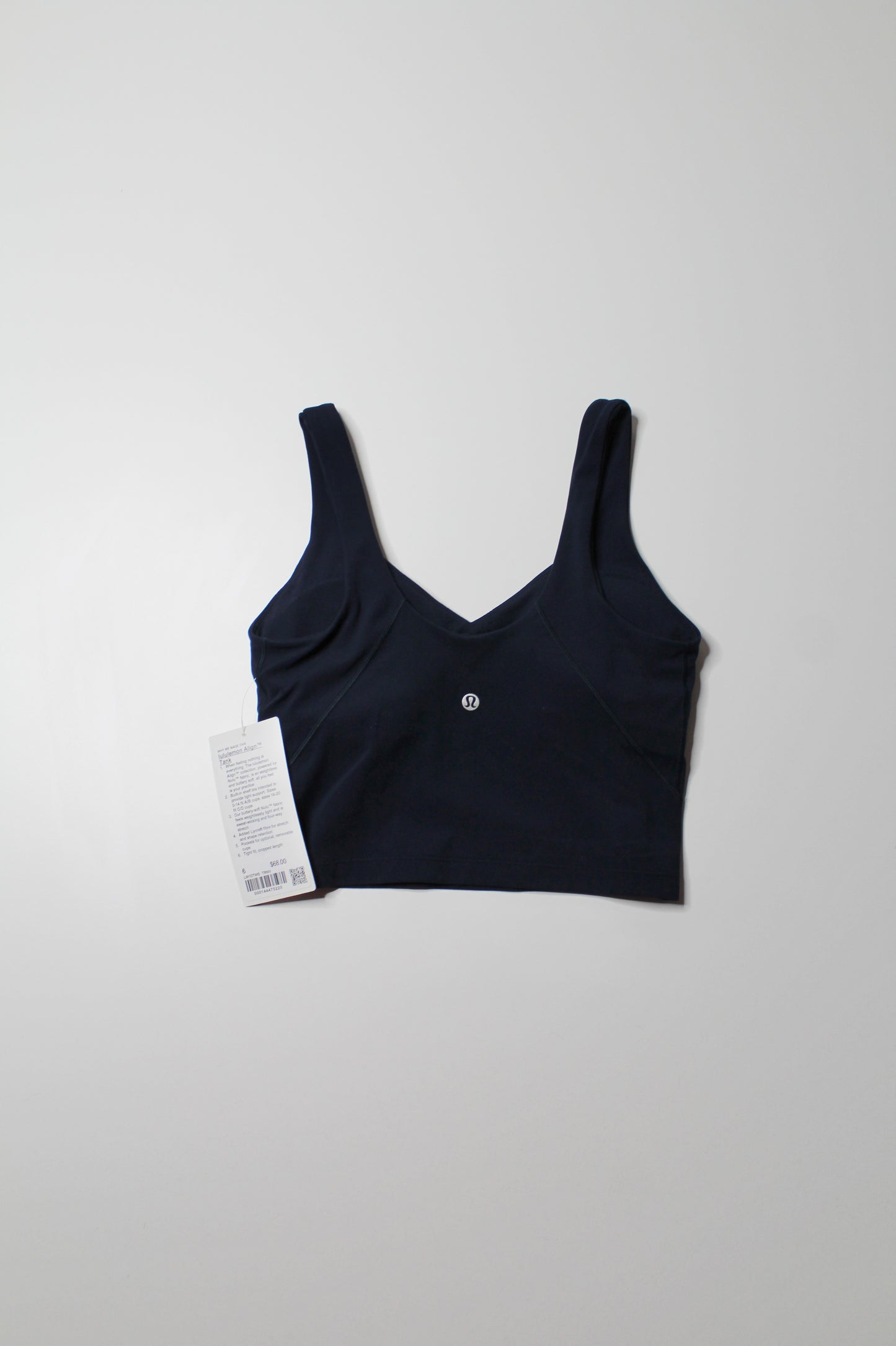 Lululemon true navy ‘align’ tank, size 6 *new with tags