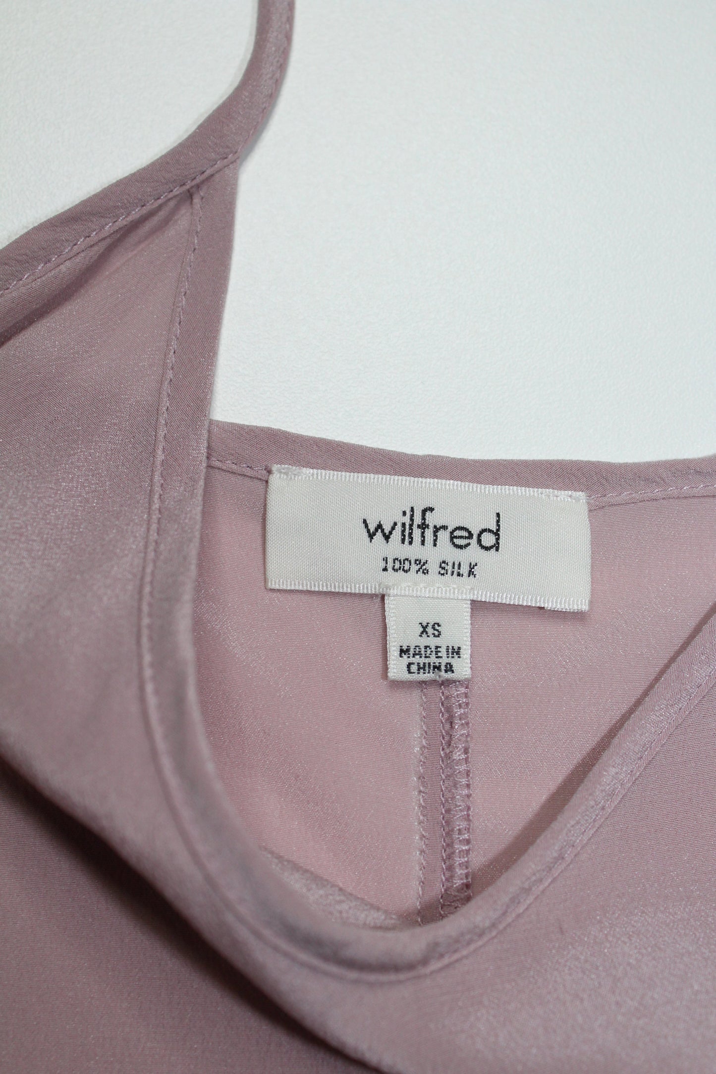 Aritzia wilfred free light pink silk chimere camisole, size xs (loose fit) (price reduced: was $25)