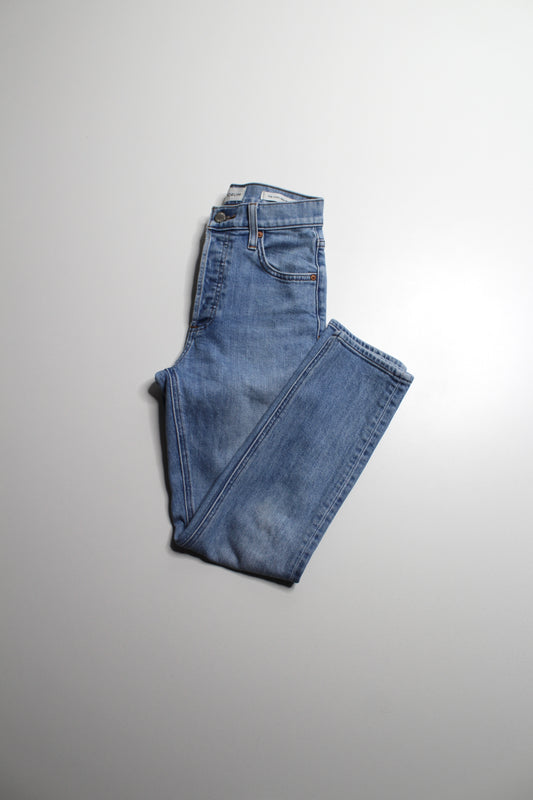 Aritzia denim forum the ‘yoko high rise slim’ jeans, size 24 (26L)