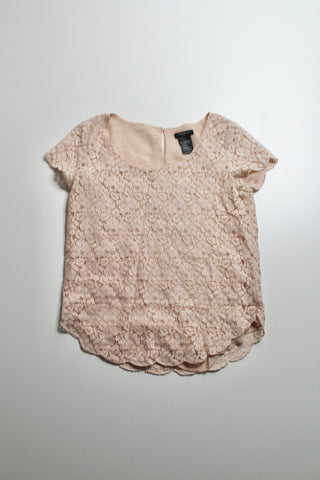 Aritzia talula lace short sleeve betsy blouse, size small (additional 50% off)