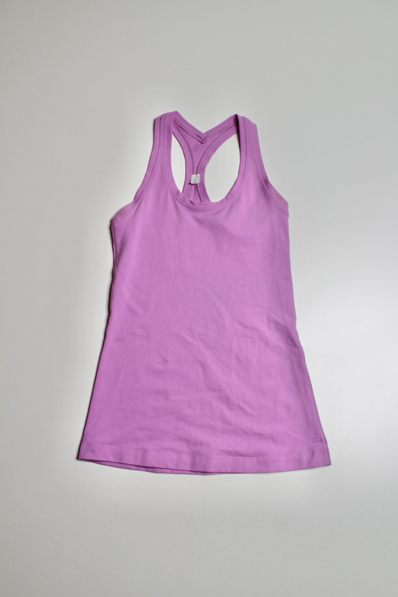 lululemon candy pink cool racerback II tank, size 4