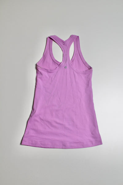 lululemon candy pink cool racerback II tank, size 4