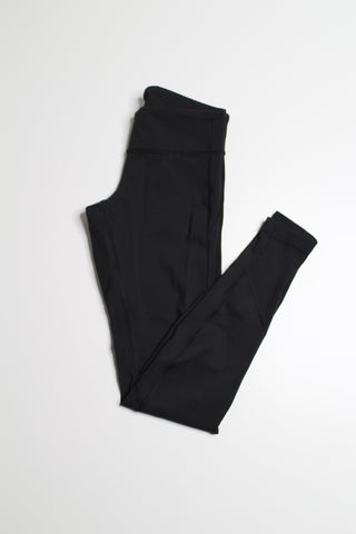 Lululemon black low rise ribbed hem tights, size 6 (price reduced: was $48)