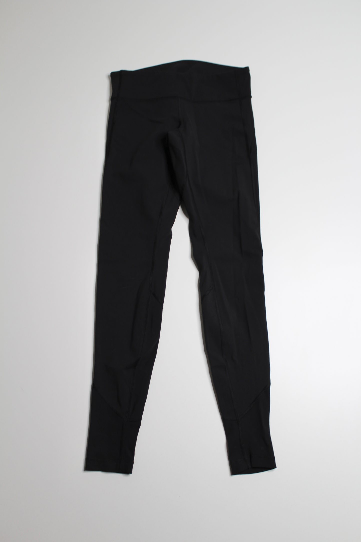 Lululemon black low rise ribbed hem tights, size 6 (price reduced: was $48)