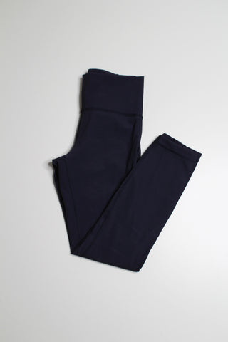 Lululemon midnight navy flocked meant to move 7/8 tight, size 6 *new without tags