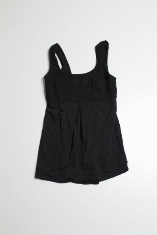 Lululemon black run tame me tank, size 2