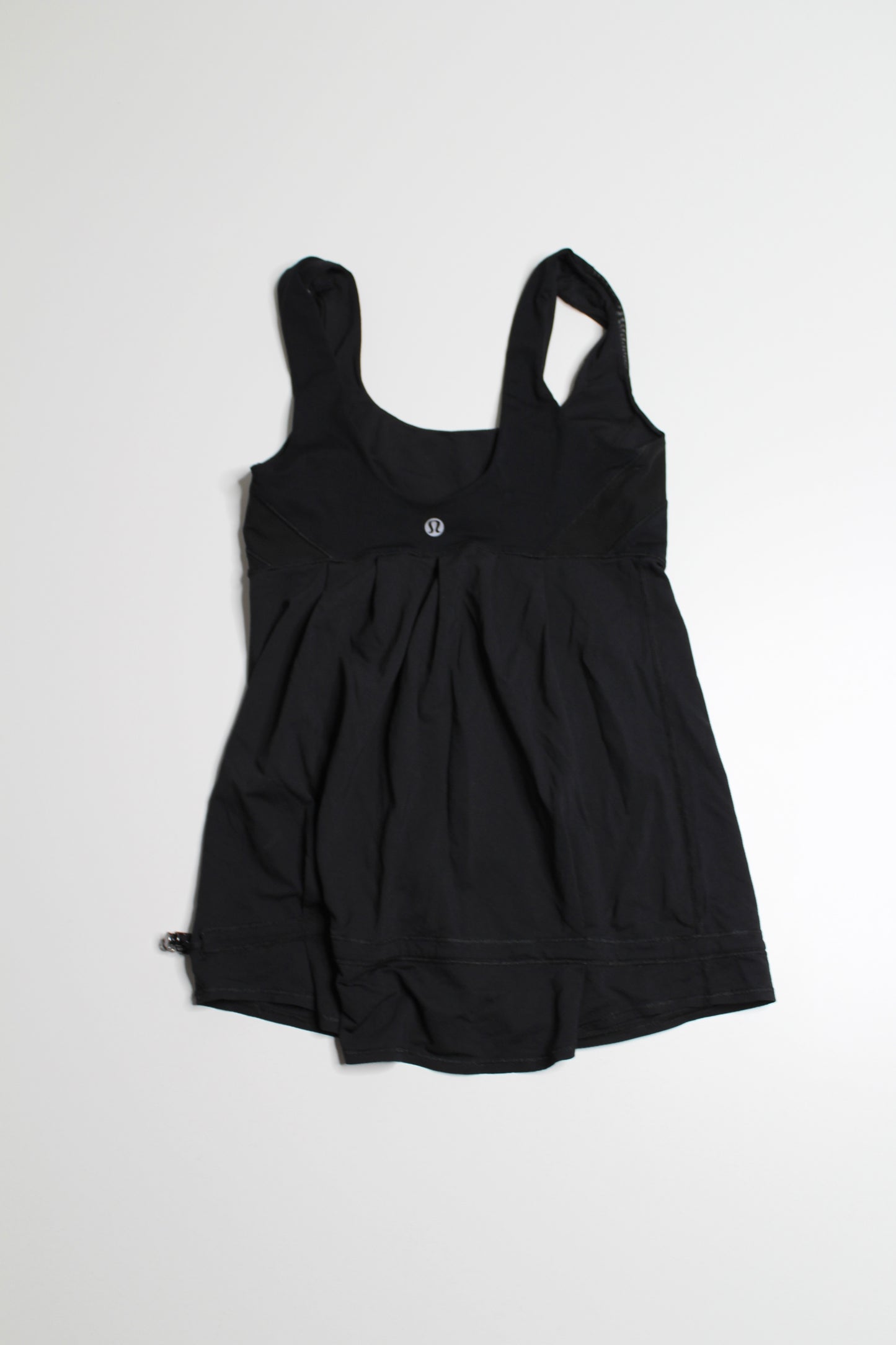 Lululemon black run tame me tank, size 2