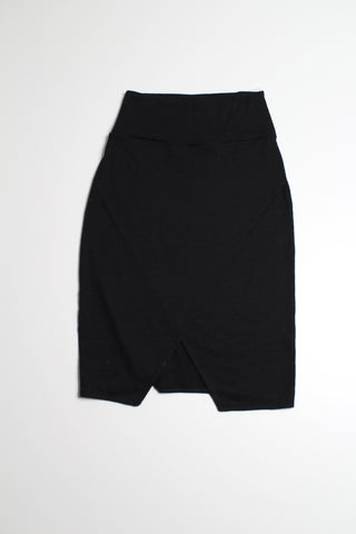 Aritzia wilfred free black faux wrap skirt, size xs