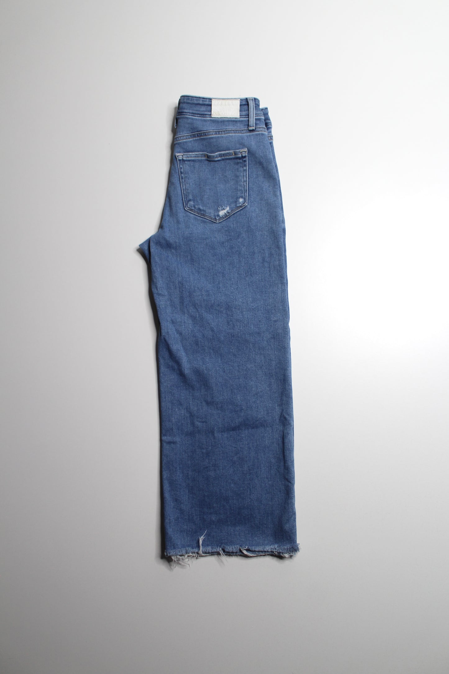 Paige sunnie distressed ‘anessa’ high-rise wide leg jeans, size 26 (24”) *petite