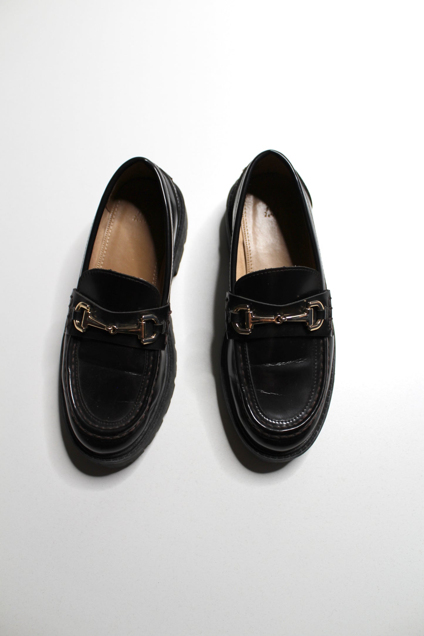 H & M dark brown chunky loafer, size 36 (fits 6-6.5)