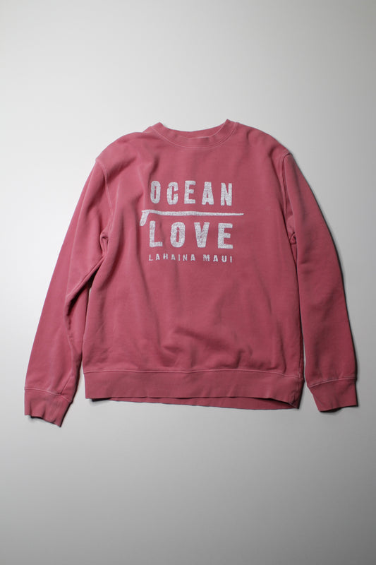 KaiAloha (from Hawaii) pink ‘ocean love’ crewneck sweatshirt, no size. fits like medium (oversized fit)