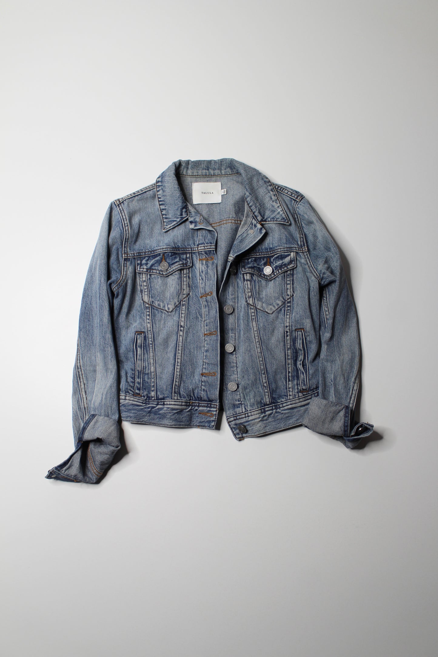 Aritzia Talula cropped jean jacket, size small (was $48)