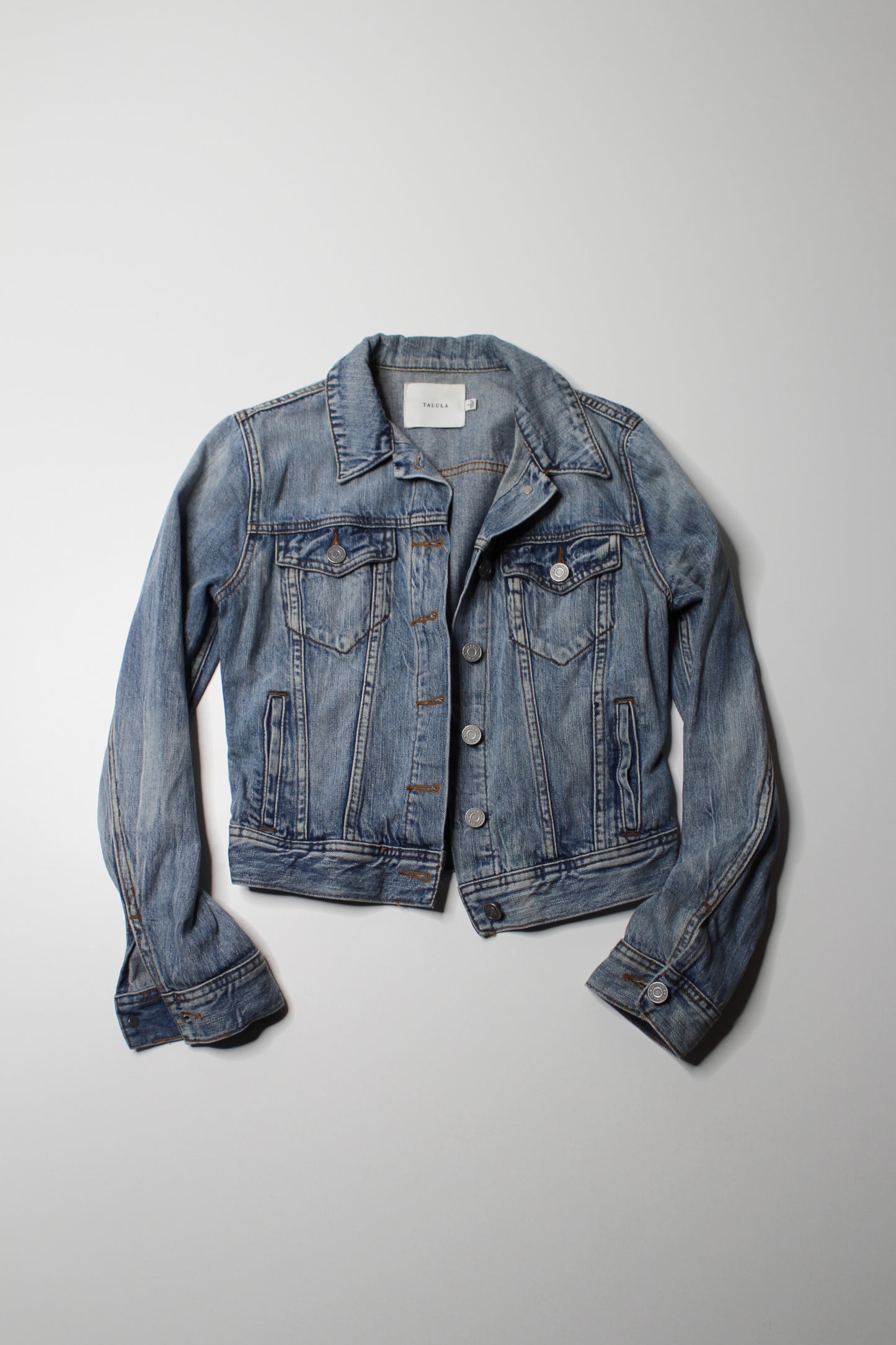 Aritzia Talula cropped jean jacket, size small (was $48)
