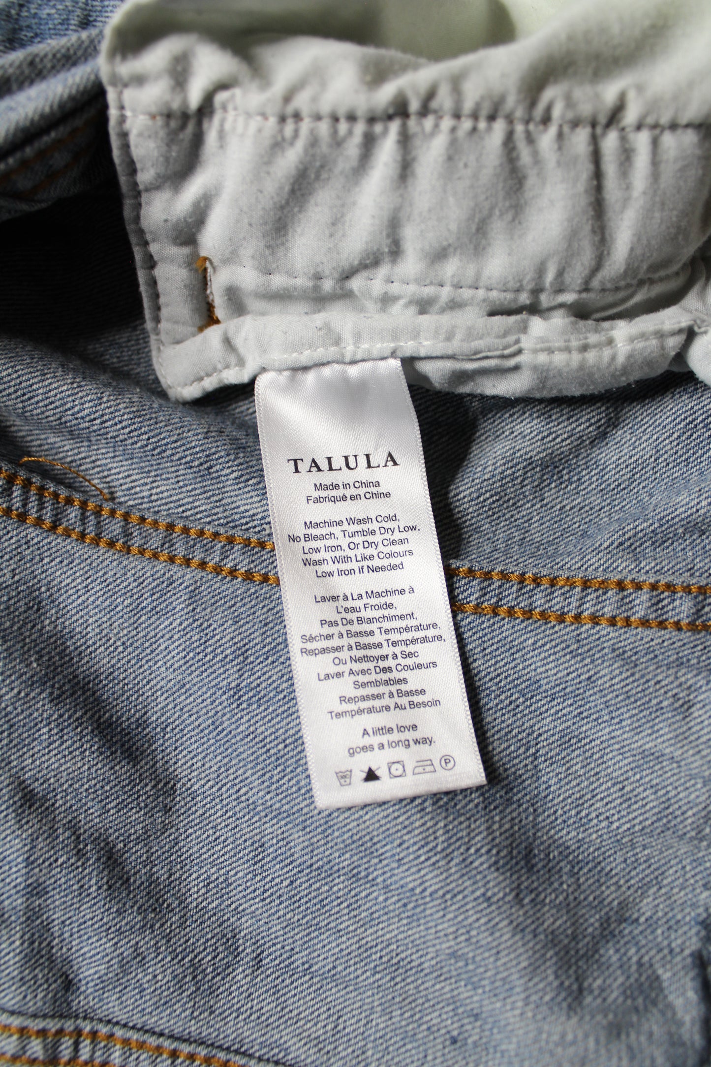 Aritzia Talula cropped jean jacket, size small (was $48)