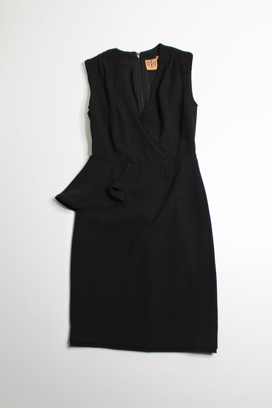 Tory Burch black Brooklyn v neck sleeveless dress, size 0 (additional 20% off)