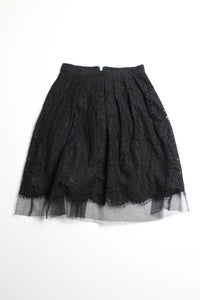 Debbie Shuchat black lace/tulle skirt, size 0 (additional 50% off)