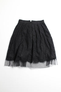 Debbie Shuchat black lace/tulle skirt, size 0 (price reduced: was $42)