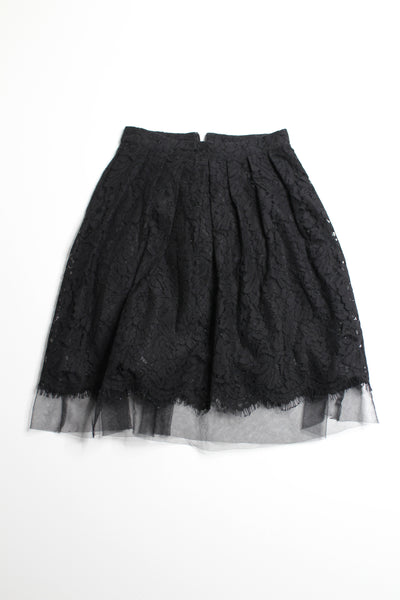 Debbie Shuchat black lace/tulle skirt, size 0 (price reduced: was $42)