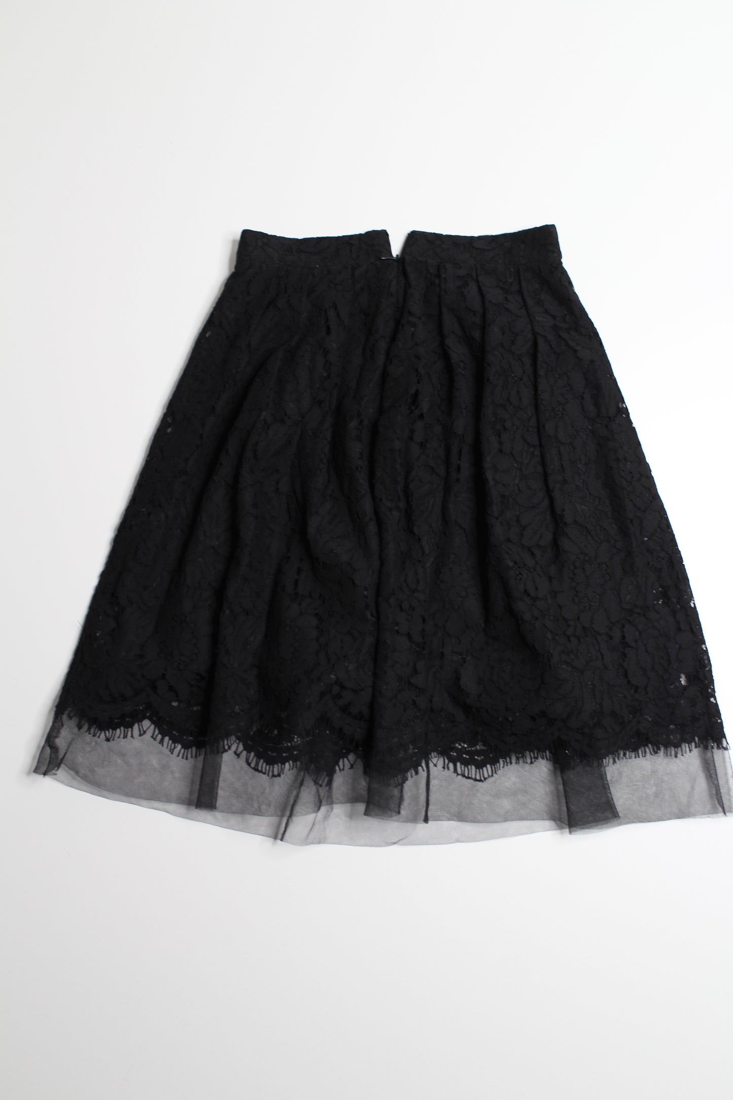 Debbie Shuchat black lace/tulle skirt, size 0