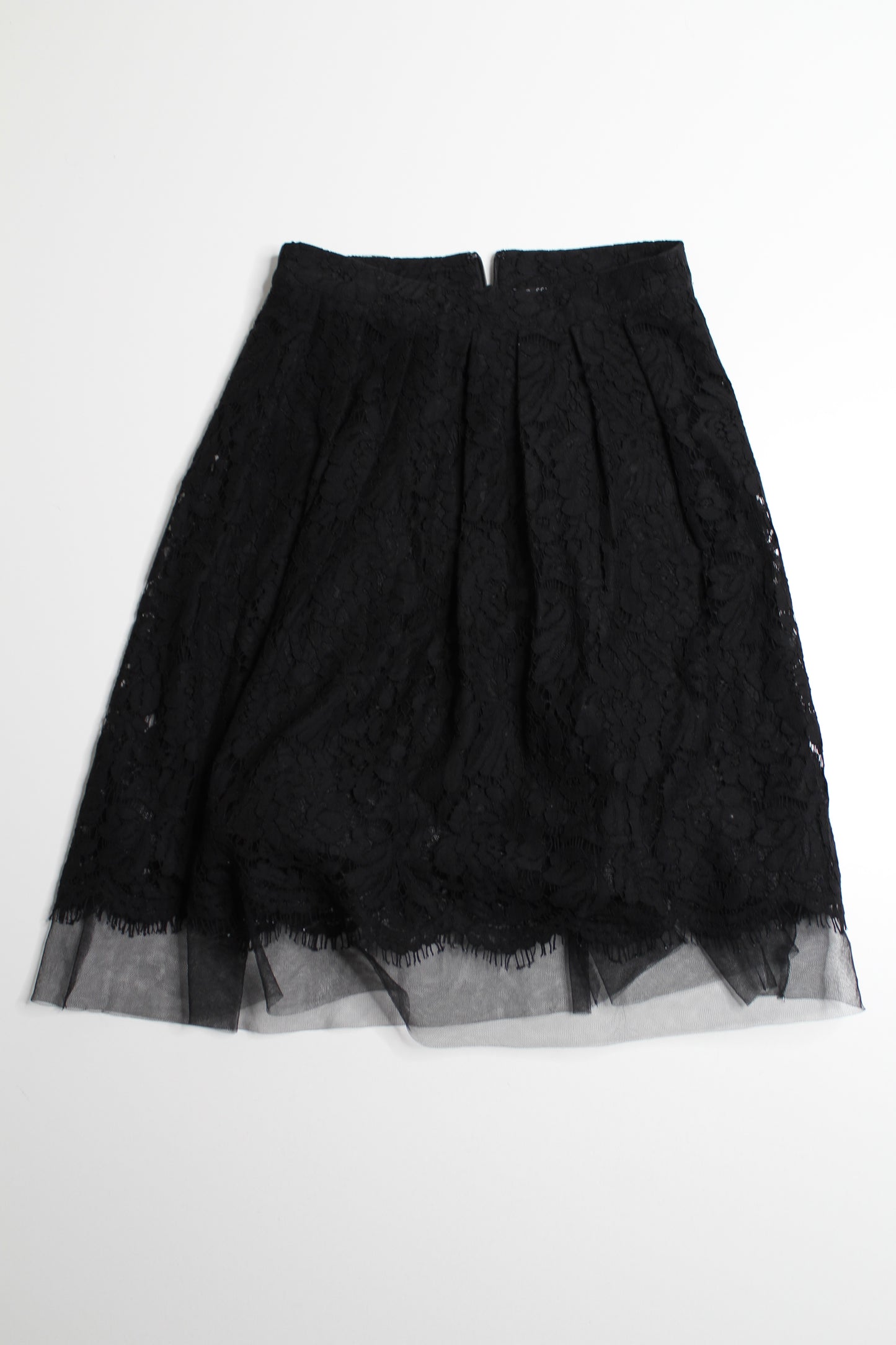 Debbie Shuchat black lace/tulle skirt, size 0