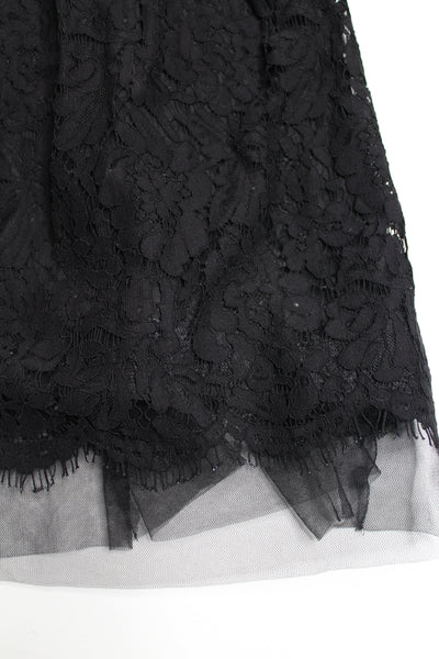 Debbie Shuchat black lace/tulle skirt, size 0 (price reduced: was $42)