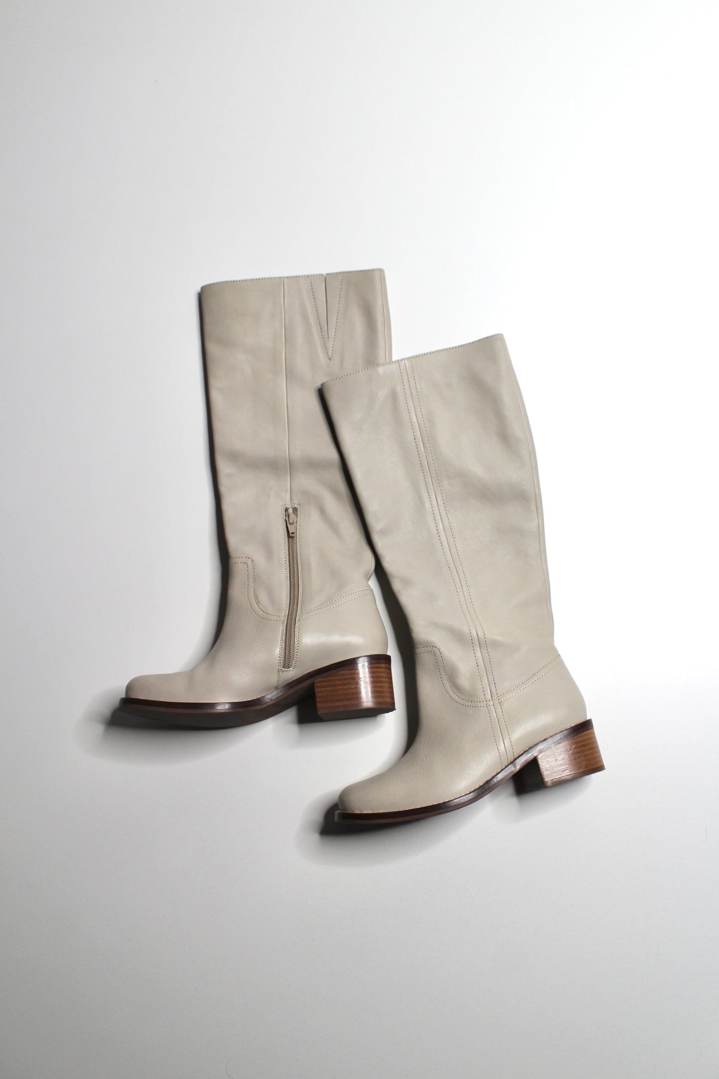 Anthropologie Seychelles ivory leather 'sand in my boots' boots, size 6.5 ON HOLD