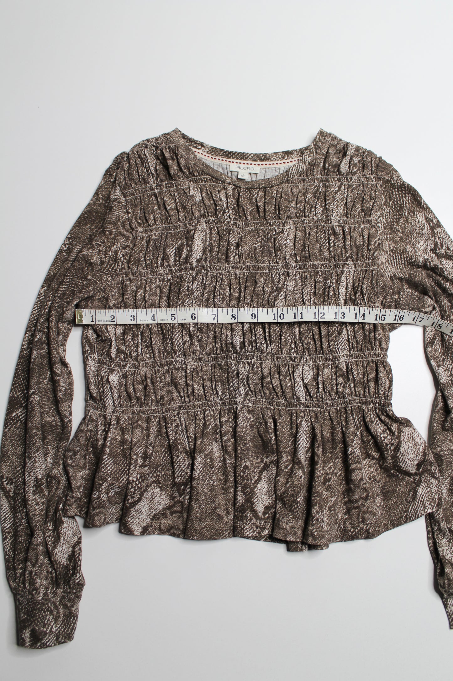Anthropologie Pilcro brown long sleeve, size small (additional 50% off at checkout)
