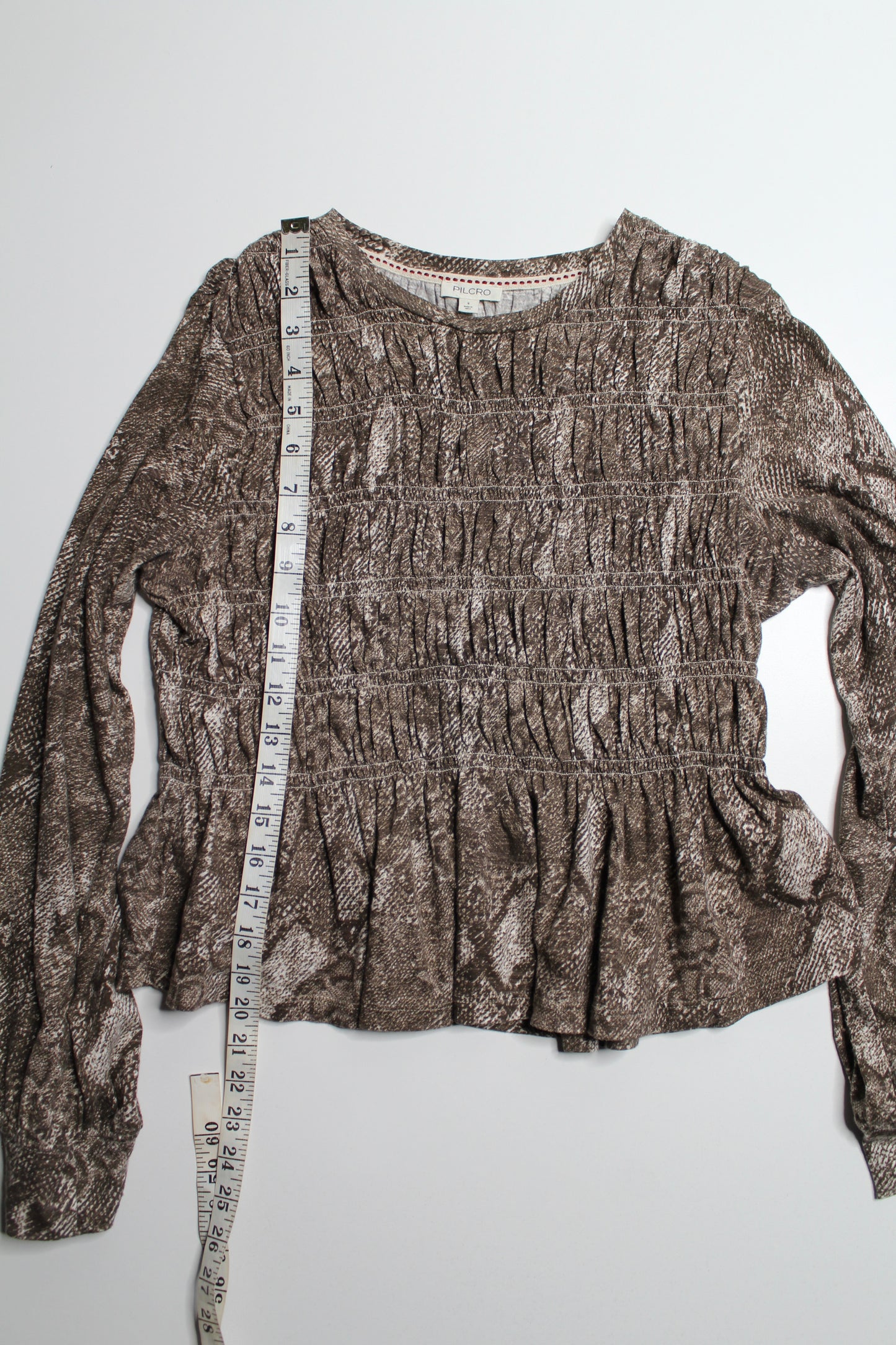 Anthropologie Pilcro brown long sleeve, size small (additional 50% off at checkout)