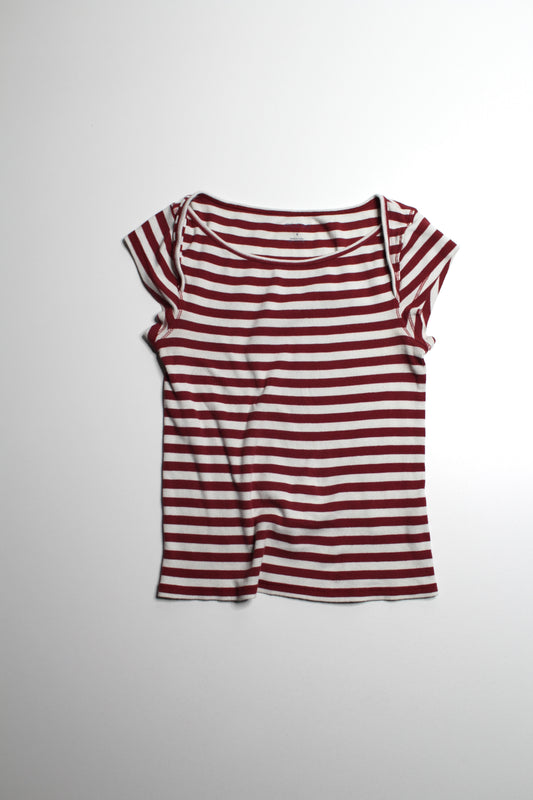 Anthropologie Pilcro striped ribbed t shirt, size small
