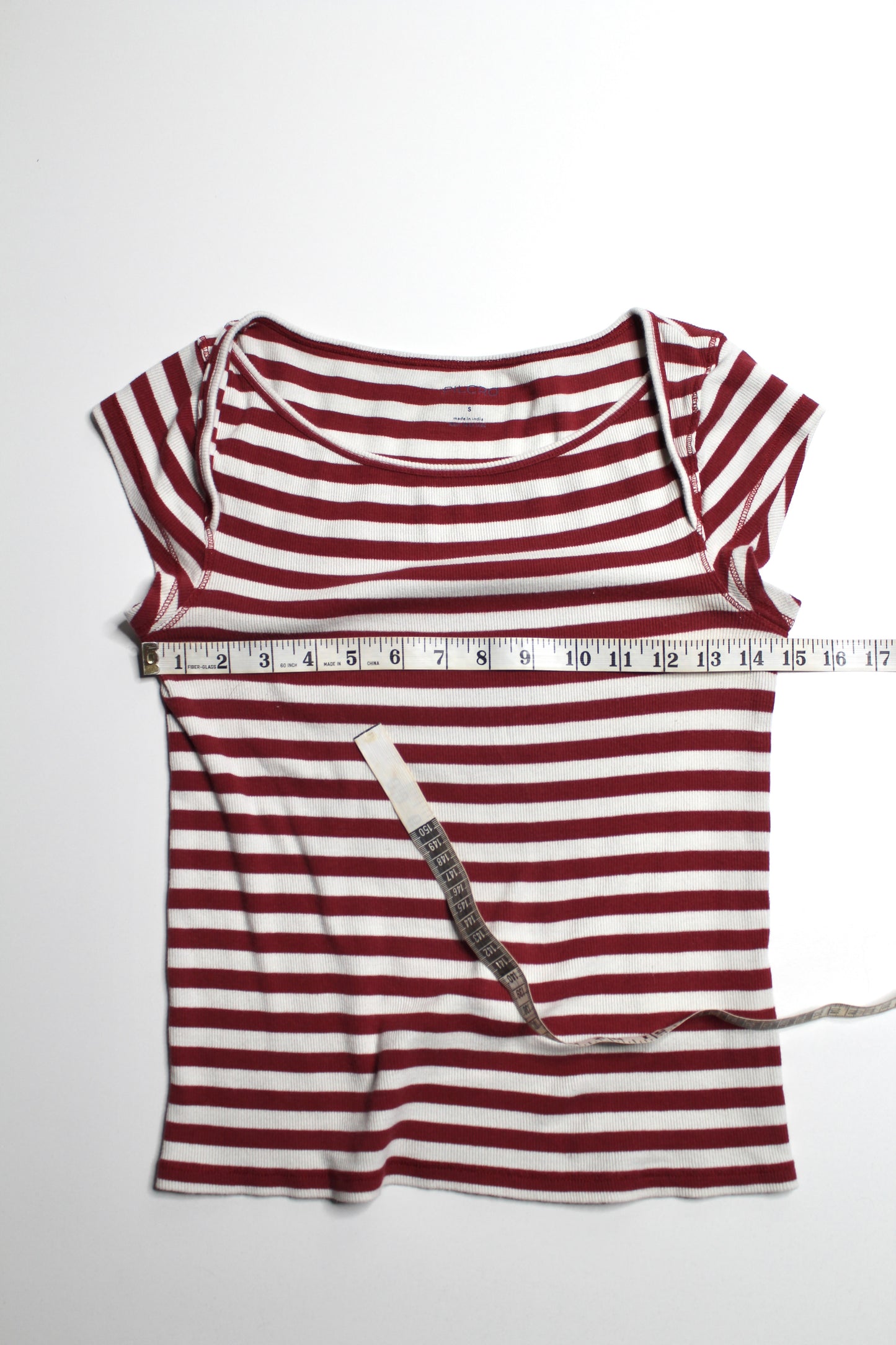Anthropologie Pilcro striped ribbed t shirt, size small