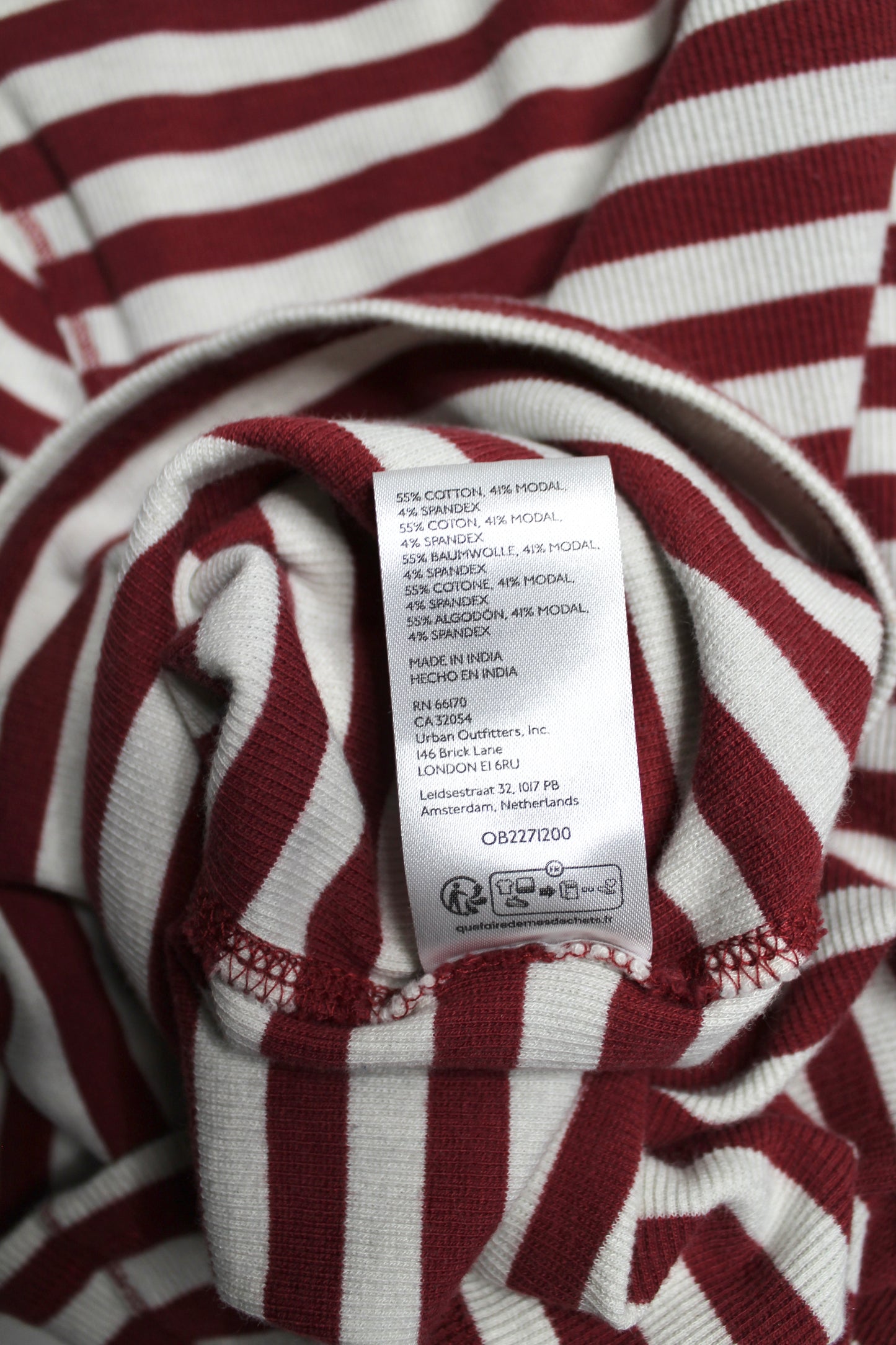 Anthropologie Pilcro striped ribbed t shirt, size small