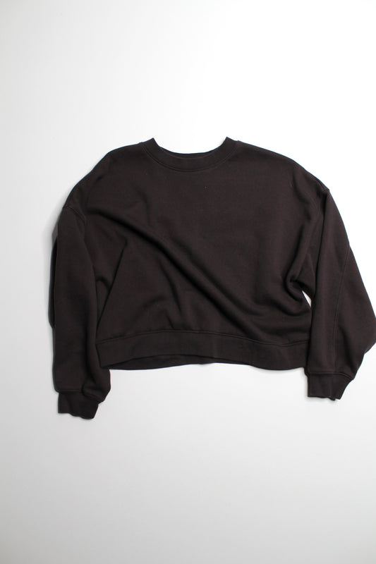 Gap terra brown ‘wedge seamed’ sweatshirt, size small (loose fit) *petite *matching joggers available