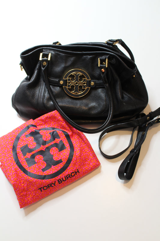 Tory Burch black medium size Amanda boho bag (additional 30% off)