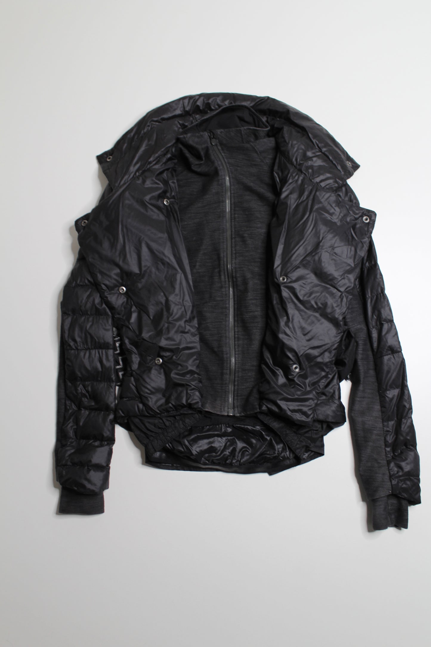 Lululemon black pedal power bow puffer jacket, size 6 (price reduced: was $98)