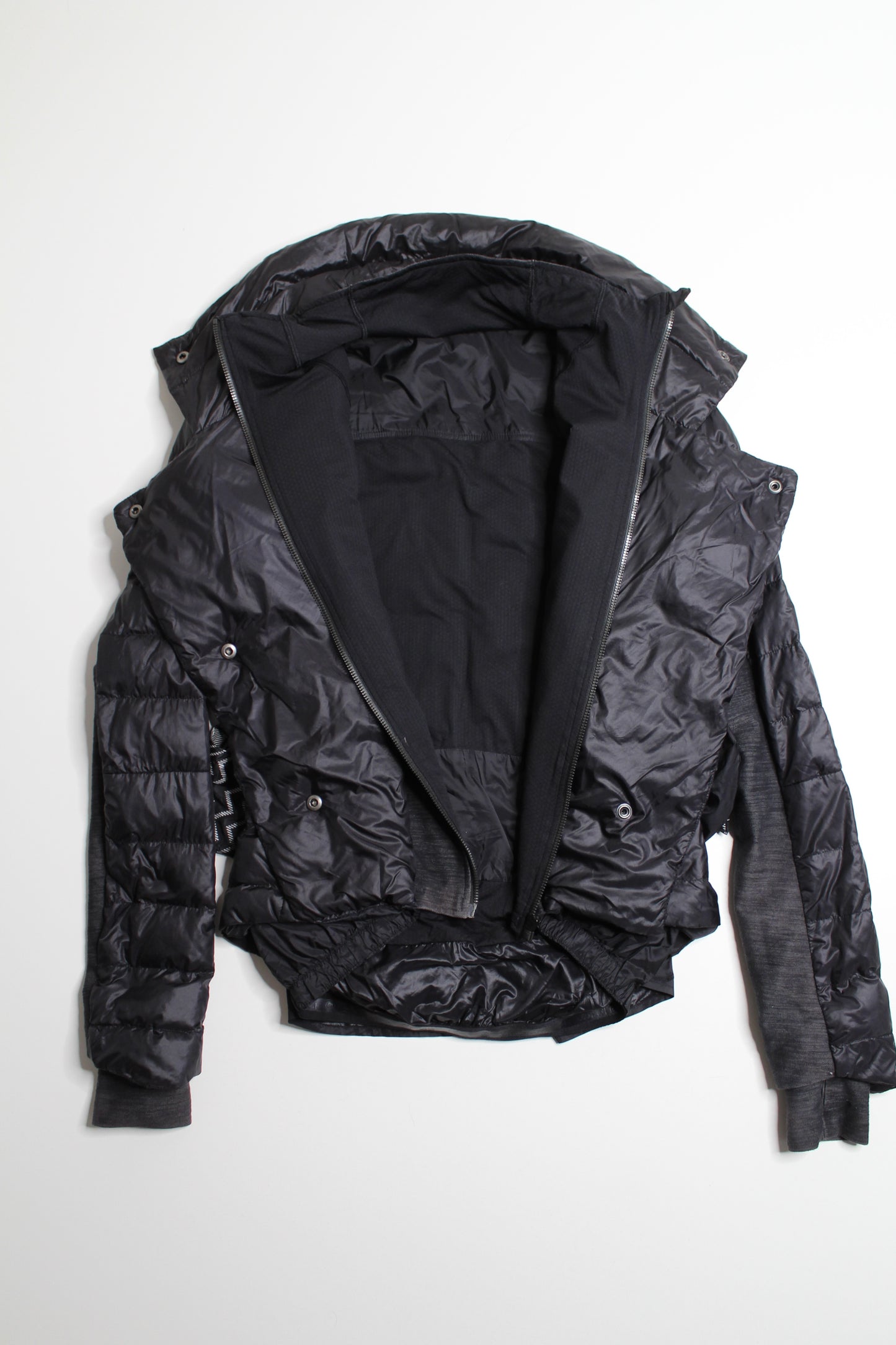 Lululemon black pedal power bow puffer jacket, size 6 (price reduced: was $98)