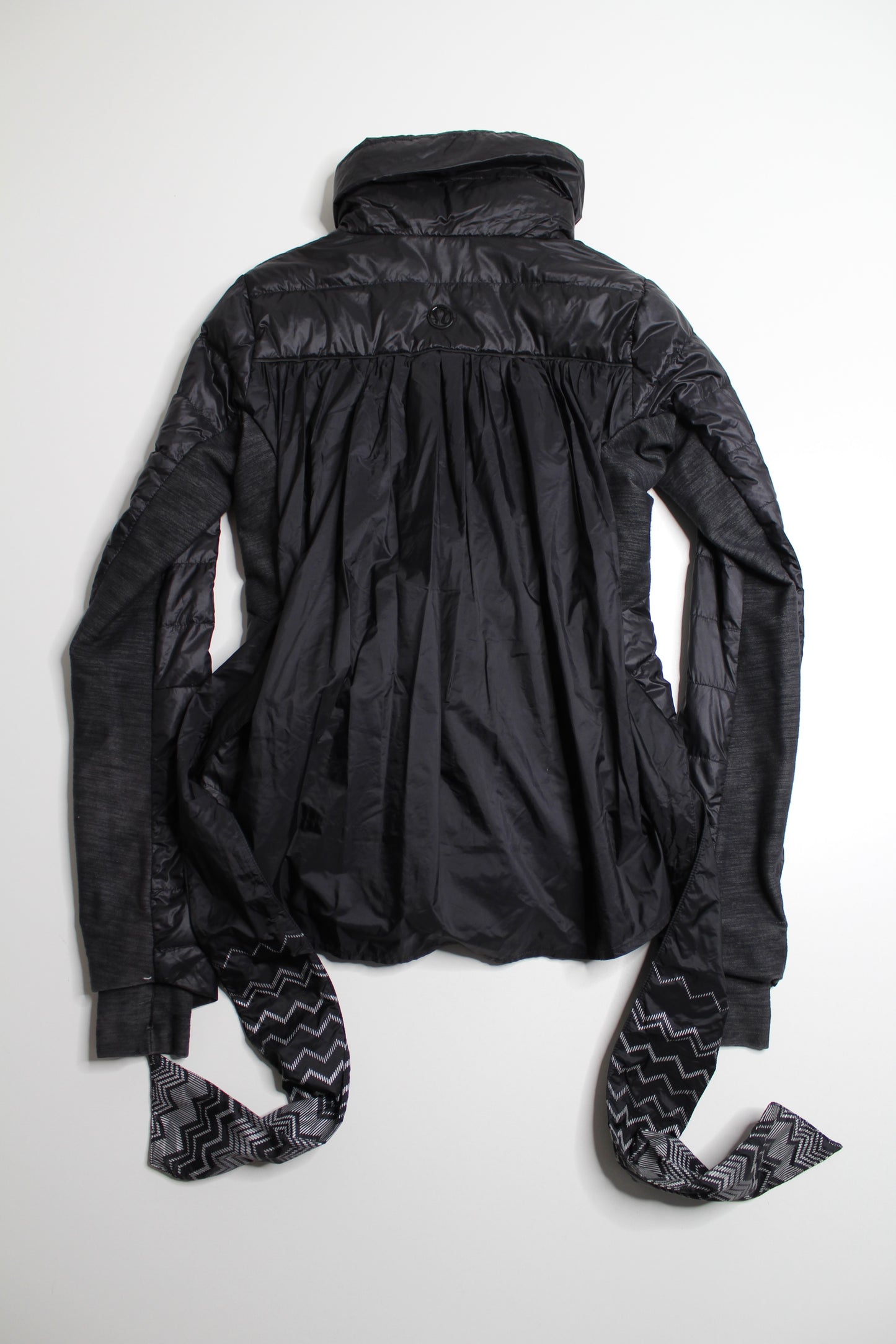 Lululemon black pedal power bow puffer jacket, size 6 (price reduced: was $98)