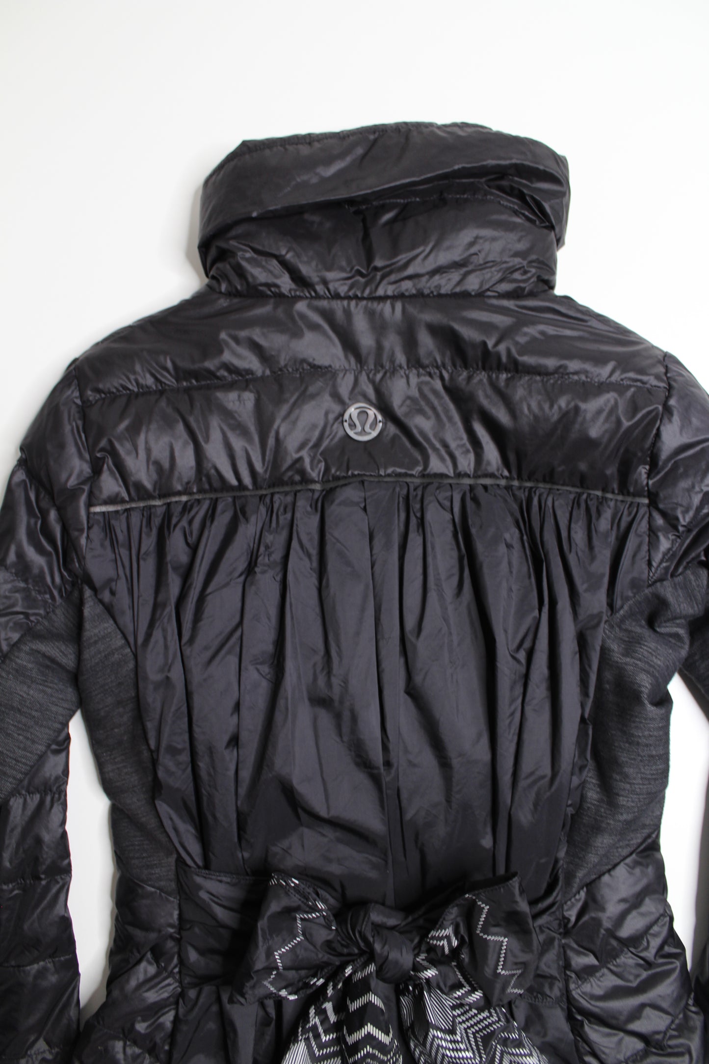 Lululemon black pedal power bow puffer jacket, size 6 (price reduced: was $98)