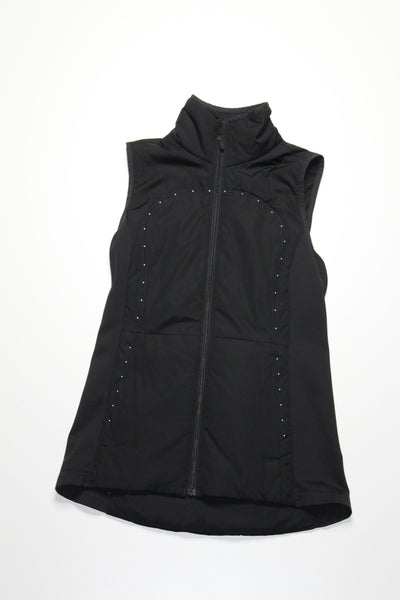 Lululemon black run for cold vest, size 4 