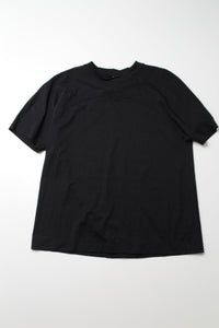 Lululemon black lace pattern t shirt, size 4 (loose oversized fit) (price reduced: was $30)