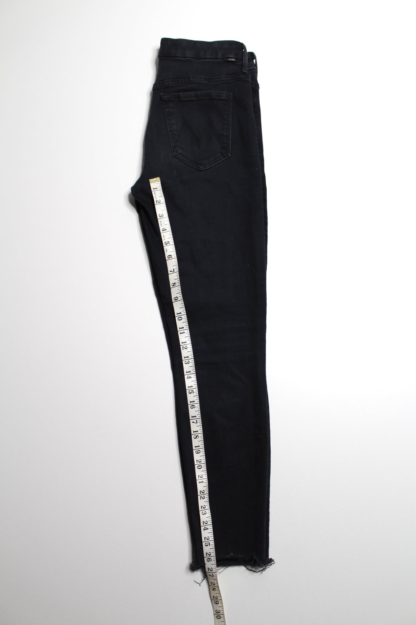 Mother night shadow ‘pixie dazzle ankle fray’ jeans, size 27