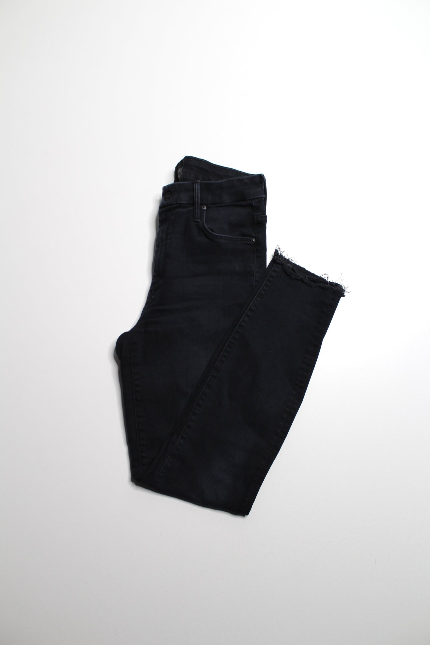 Mother night shadow ‘pixie dazzle ankle fray’ jeans, size 27