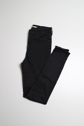 Levi's black mile high super skinny jeans, size 29