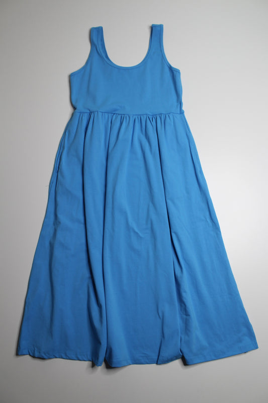 Os & Oakes bright blue tank maxi dress, size xl *new (additional 50% off)
