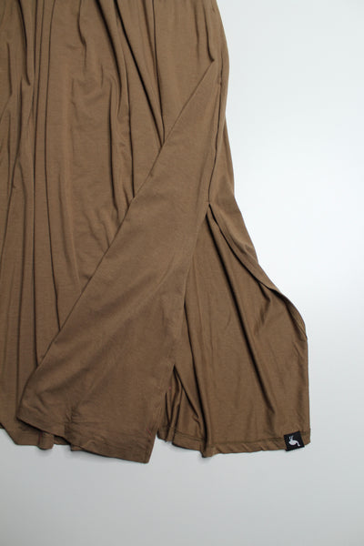 Os & Oakes americano (brown) tank maxi dress, size xl *new with tags (price reduced: was $50)