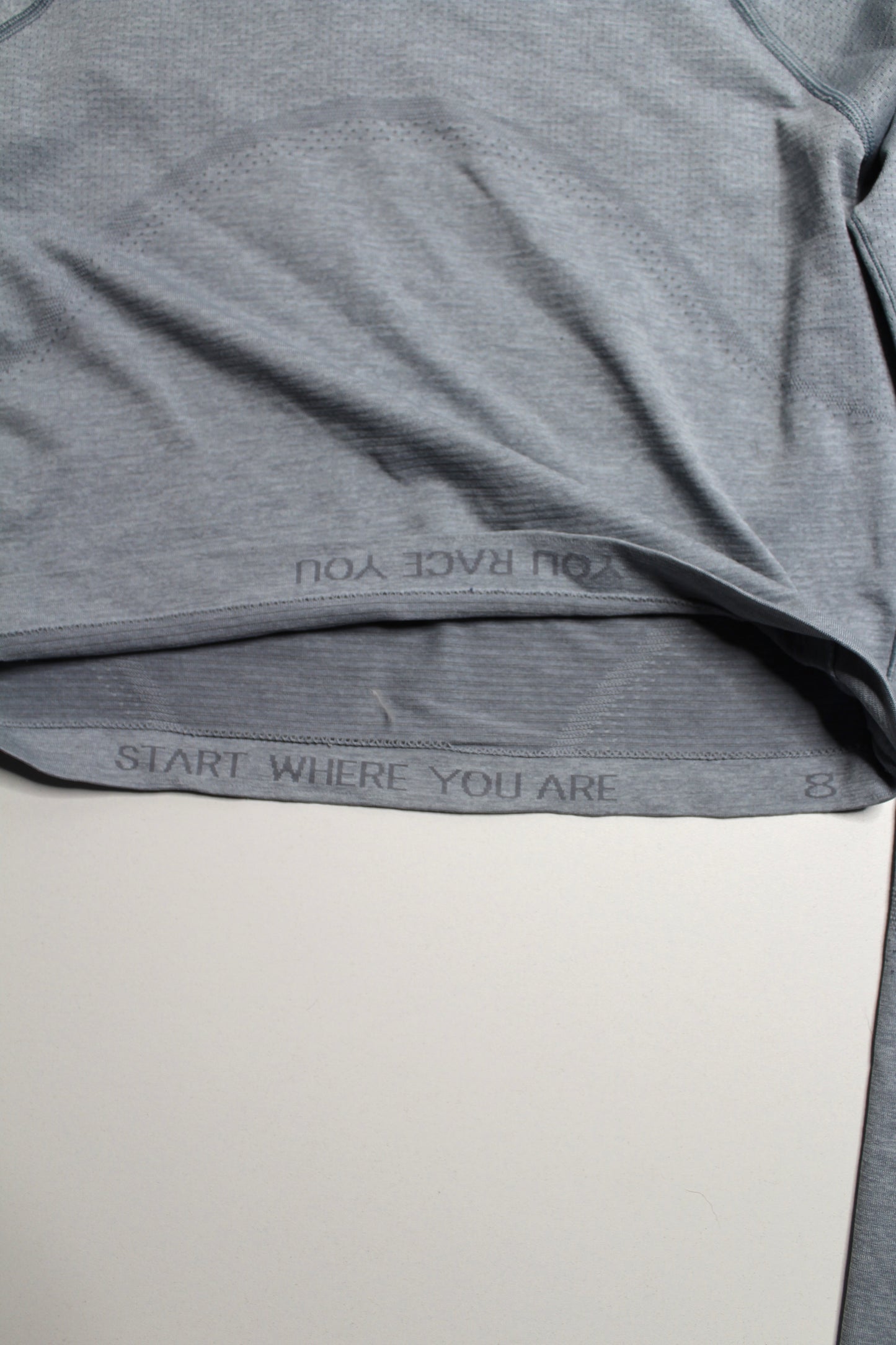 Lululemon ‘swiftly tech’ long sleeve, size 8 *waist length