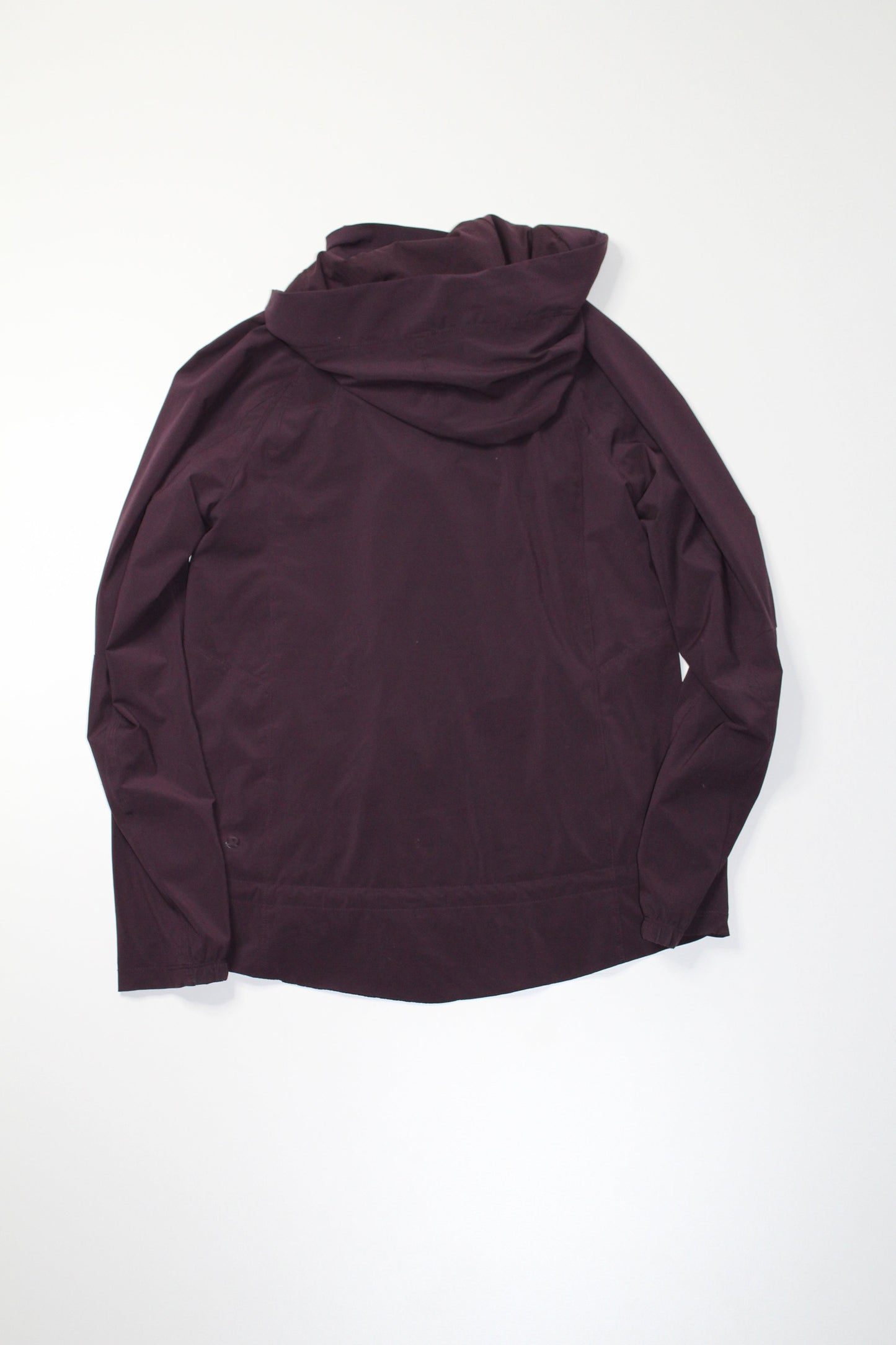 Lululemon dark plum lightweight hooded jacket, size 4 (relaxed fit)